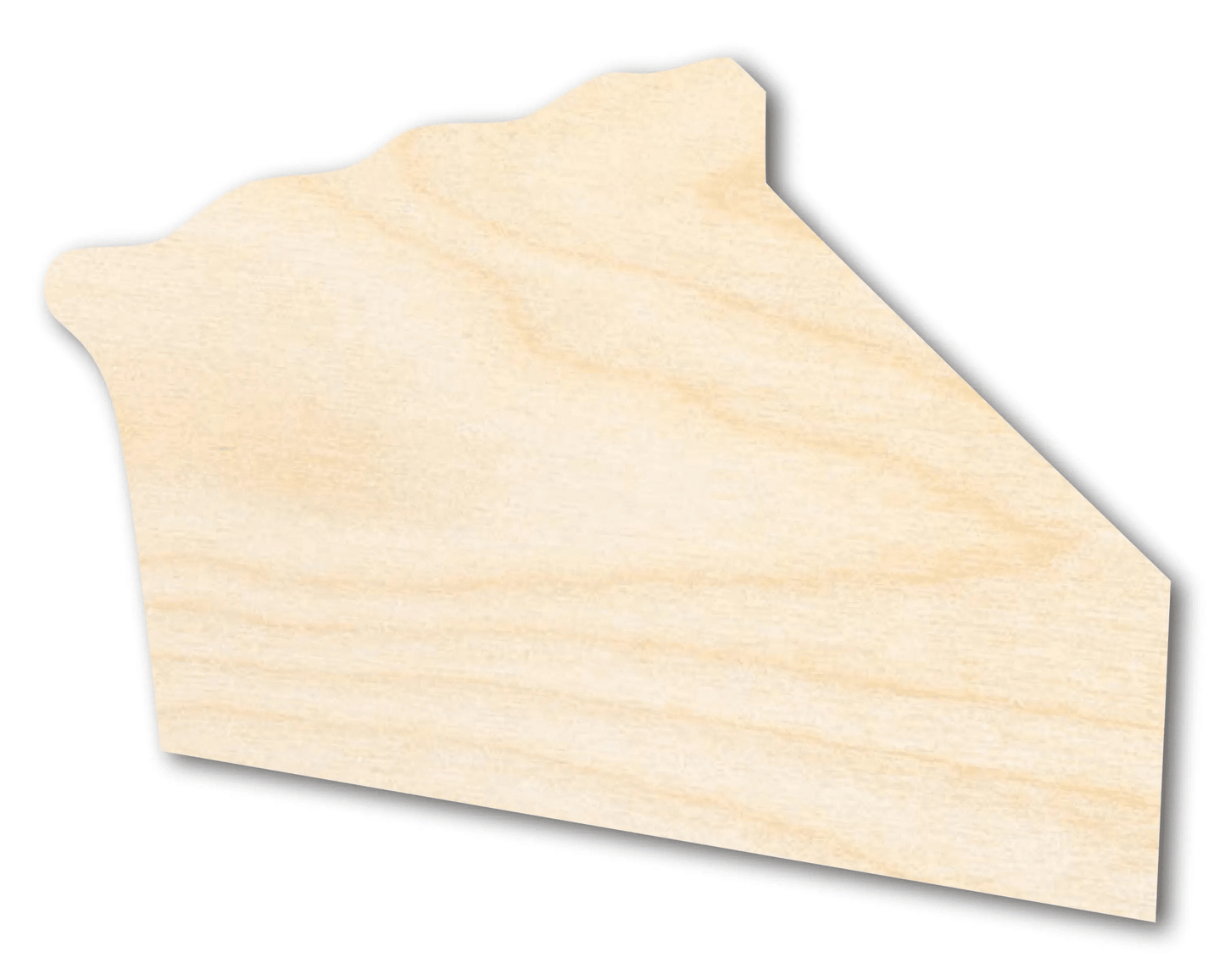 Wood Cutout – Large Wood Pie Piece Shape for DIY Crafts Blank Door Hanger Wooden Cutout Cut Outs - Unfinished - NameSigns.com