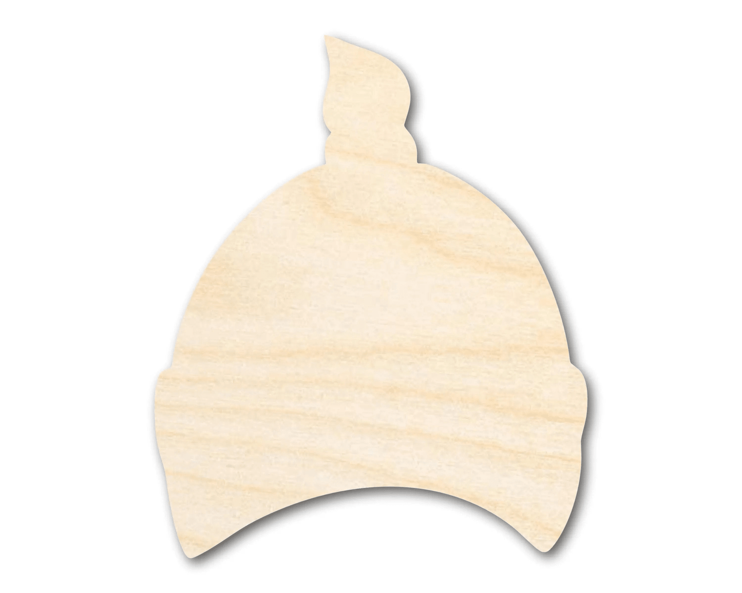Wood Cutout | Newborn Hat Shape – Custom Birch Wood Blanks for Crafting Blank Door Hanger Wooden Cutout Cut Outs - Unfinished - NameSigns.com