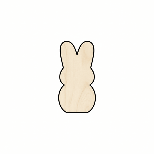 Wood Cutout - Paintable Wood Bunny | DIY Easter Decorations & Craft Supplies Blank Door Hanger Wooden Cutout Cut Outs - Unfinished - NameSigns.com