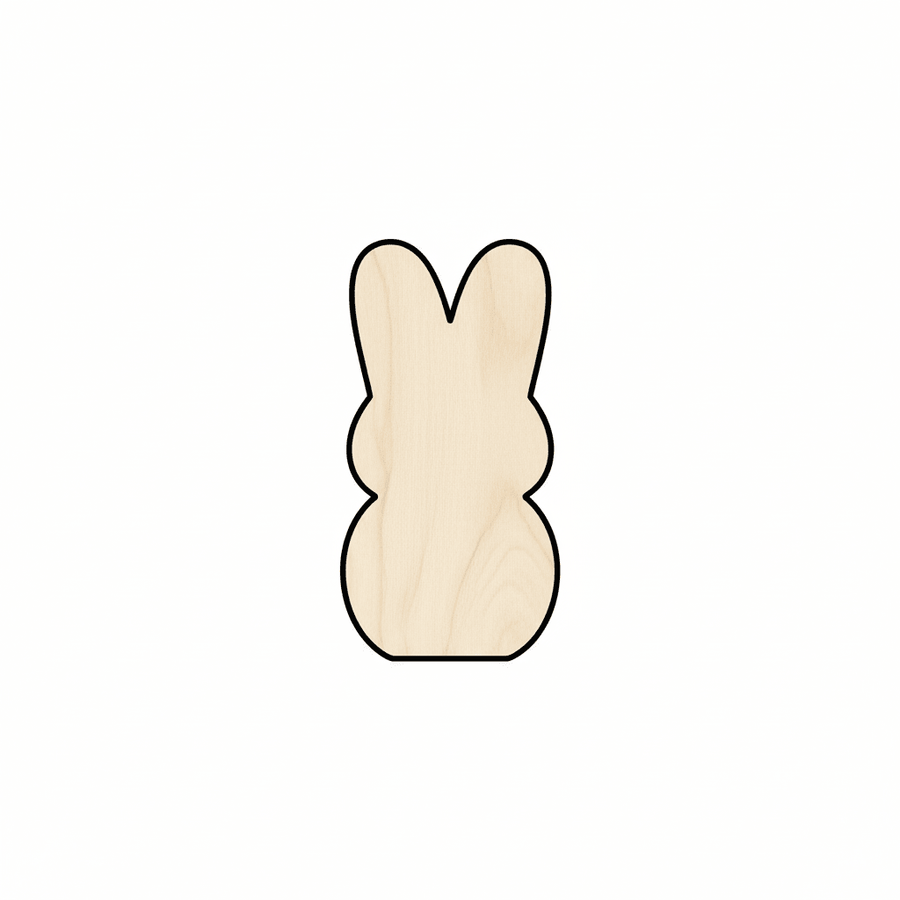 Wood Cutout - Paintable Wood Bunny | DIY Easter Decorations & Craft Supplies Blank Door Hanger Wooden Cutout Cut Outs - Unfinished - NameSigns.com
