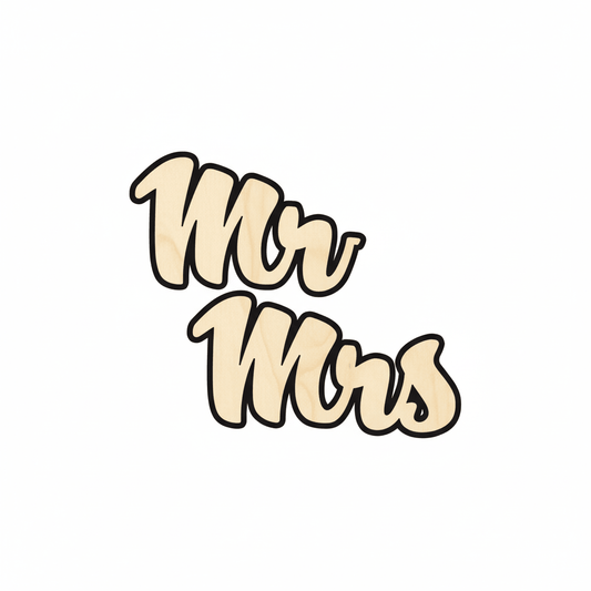 Wood Cutout Sign - Birch Plywood Wedding Decor With Burned Edges Blank Door Hanger Wooden Cutout Cut Outs - Unfinished - NameSigns.com