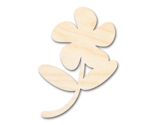 Wood Daisy - Wooden Floral Silhouette Cutout for DIY Crafts & Art Projects Blank Door Hanger Wooden Cutout Cut Outs - Unfinished - NameSigns.com