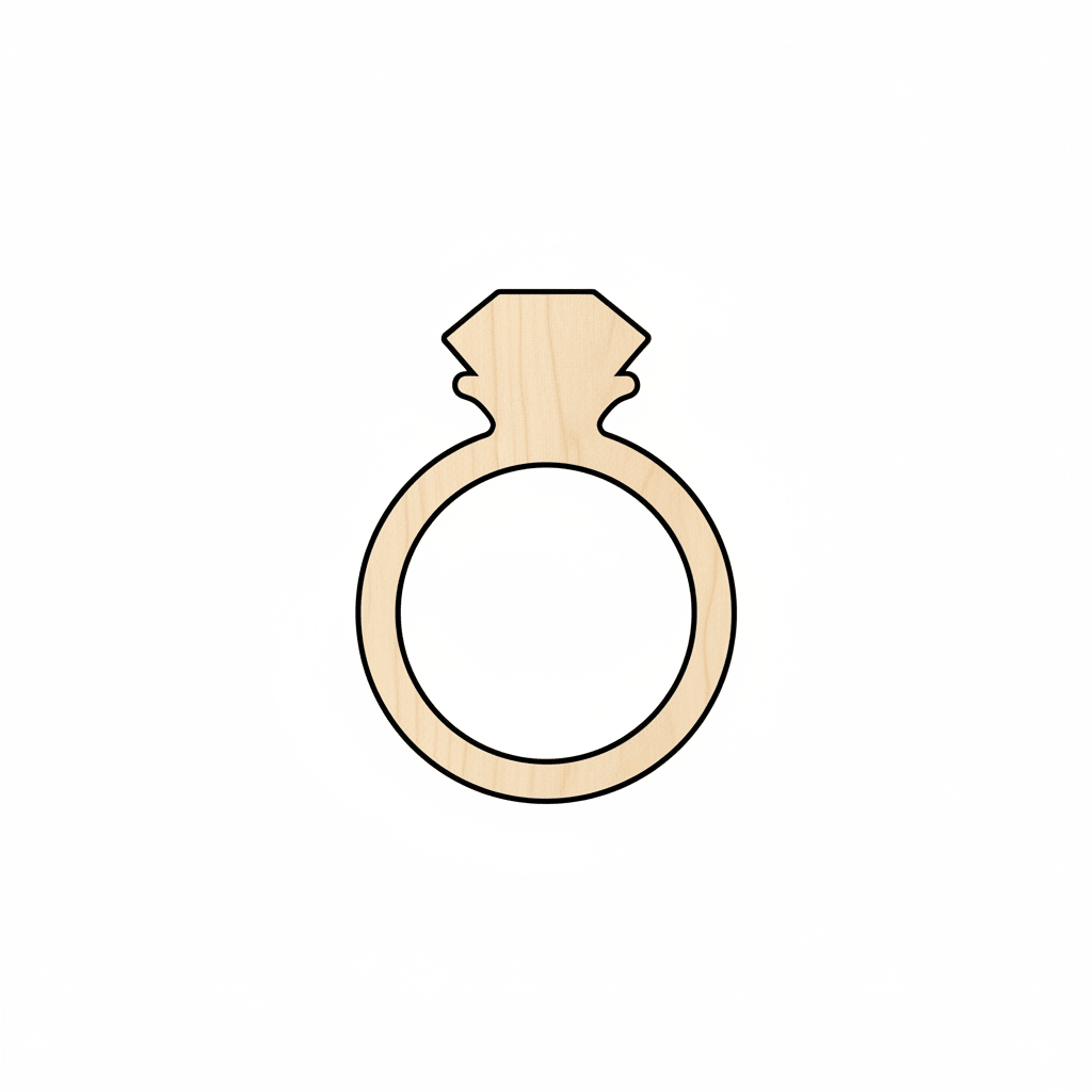 Wood Diamond - Baltic Birch Plywood Craft Project Supplies Blank Door Hanger Wooden Cutout Cut Outs - Unfinished - NameSigns.com