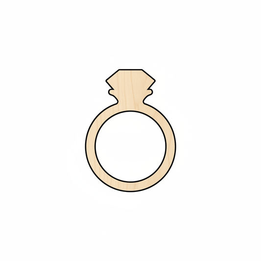 Wood Diamond - Baltic Birch Plywood Craft Project Supplies Blank Door Hanger Wooden Cutout Cut Outs - Unfinished - NameSigns.com