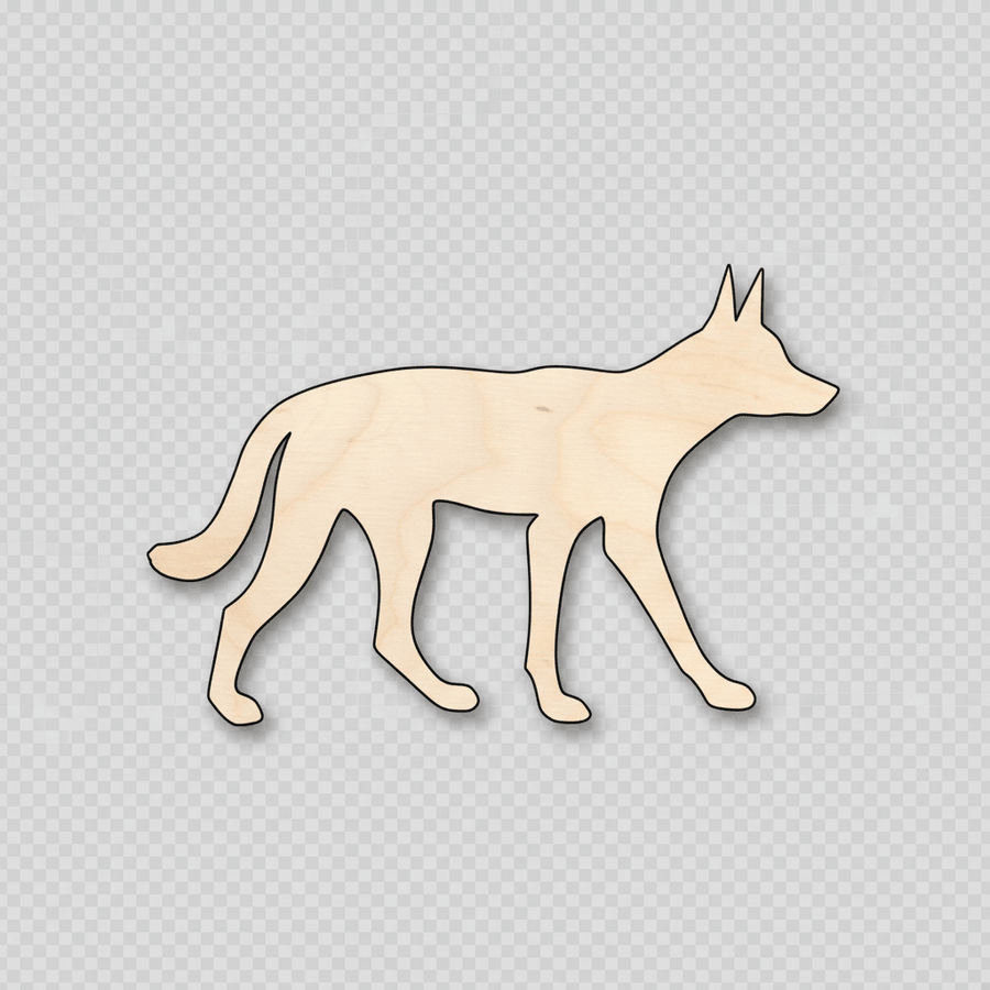 Wood Dingo - Birch Plywood Shapes | DIY Wooden Animal Craft Pieces Blank Door Hanger Wooden Cutout Cut Outs - Unfinished - NameSigns.com