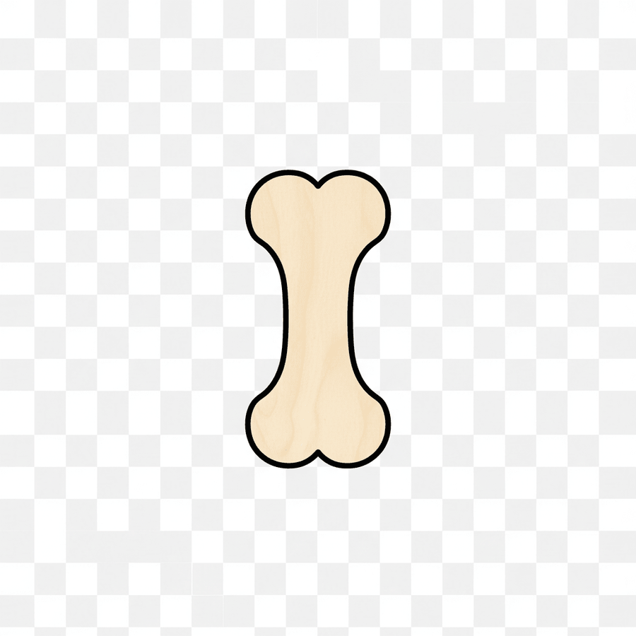 Wood Dog Bone – Natural Wood Blanks for DIY Pet Crafts Up to 46" Blank Door Hanger Wooden Cutout Cut Outs - Unfinished - NameSigns.com
