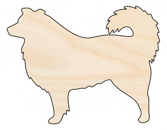 Wood Dog Shape – Australian Shepherd Wooden Cutout DIY Craft Project Blank Door Hanger Wooden Cutout Cut Outs - Unfinished - NameSigns.com