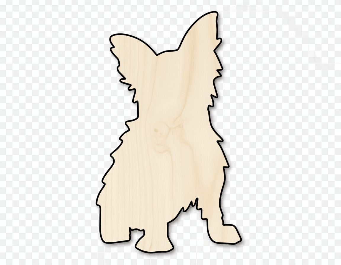 Wood Dog Shape – Laser Cut Designs for DIY Pet Projects Blank Door Hanger Wooden Cutout Cut Outs - Unfinished - NameSigns.com