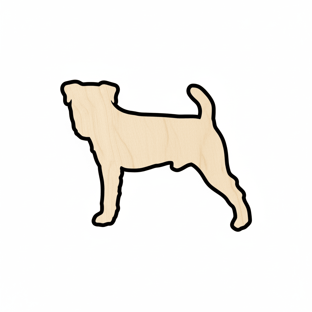 Wood Dog Shape – Small Jack Russell Terrier Wooden Figure DIY Craft Project Blank Door Hanger Wooden Cutout Cut Outs - Unfinished - NameSigns.com