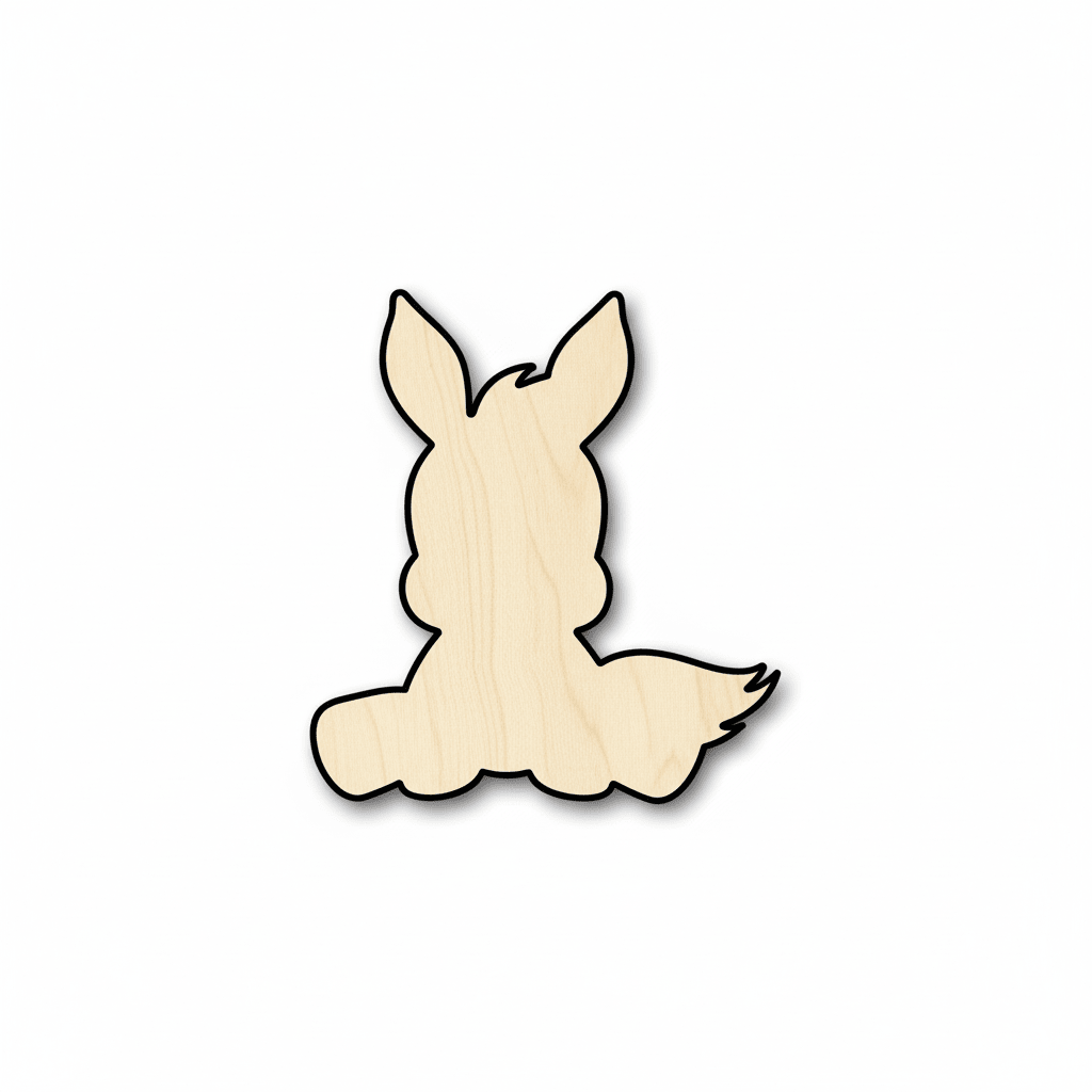 Wood Donkey - Handmade Wooden Figures for DIY Wood Projects Up to 46" Blank Door Hanger Wooden Cutout Cut Outs - Unfinished - NameSigns.com
