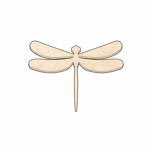 Wood Dragonfly – Laser Cut Wood Craft Shapes for DIY Decor Blank Door Hanger Wooden Cutout Cut Outs - Unfinished - NameSigns.com