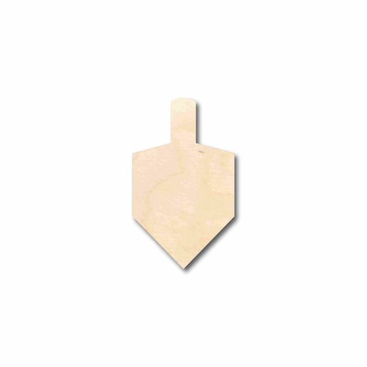 Wood Dreidel Silhouette - Craft - Chanukah Blank Door Hanger Wooden Cutout Cut Outs - Unfinished - NameSigns.com