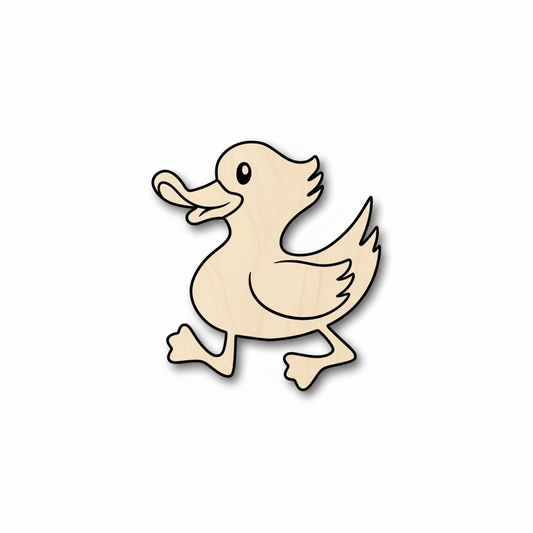 Wood Duck | Birch Plywood Cutouts & DIY Wooden Figures Up to 46" Blank Door Hanger Wooden Cutout Cut Outs - Unfinished - NameSigns.com