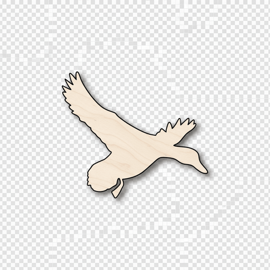 Wood Duck - DIY Wooden Mallard Silhouette Up to 46" | Craft Shapes Blank Door Hanger Wooden Cutout Cut Outs - Unfinished - NameSigns.com