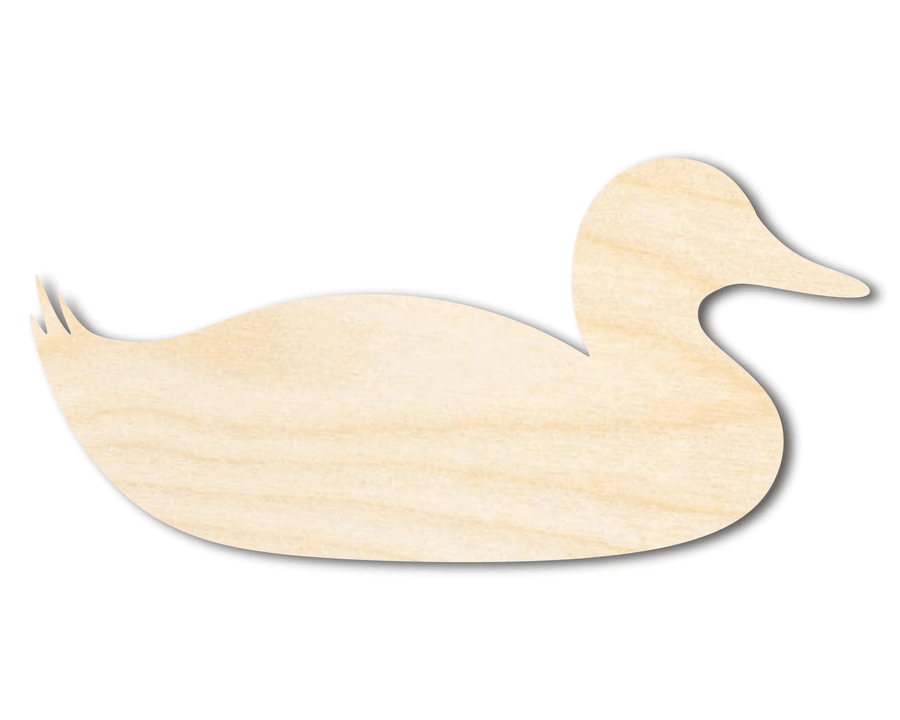 Wood Duck – Laser Cut Wooden Animal Craft Sitting Cutout Decor Blank Door Hanger Wooden Cutout Cut Outs - Unfinished - NameSigns.com