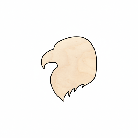 Wood Eagle Head – Wildlife Wood Cutouts | Craft Project Supplies Up to 46" Blank Door Hanger Wooden Cutout Cut Outs - Unfinished - NameSigns.com