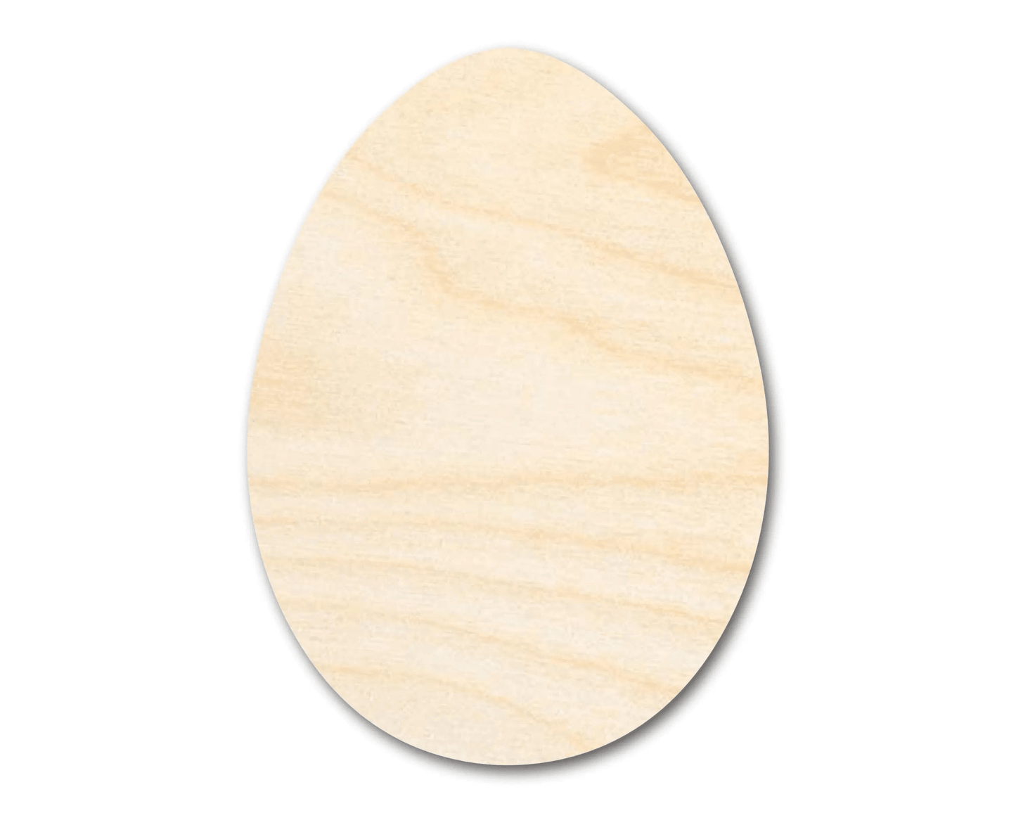 Wood Egg | Laser Cut Wood Craft Shapes for DIY Projects Blank Door Hanger Wooden Cutout Cut Outs - Unfinished - NameSigns.com