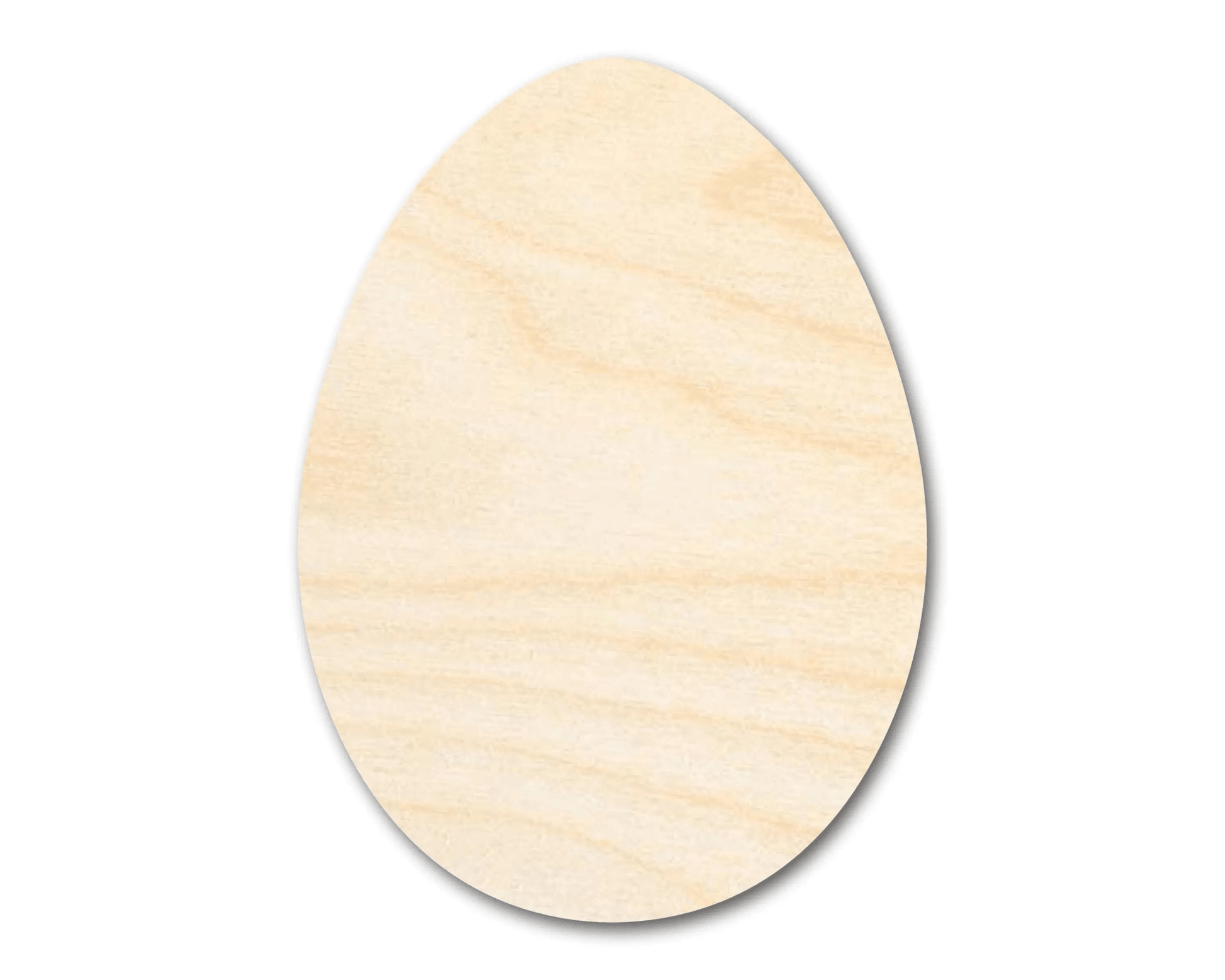 Wood Egg | Laser Cut Wood Craft Shapes for DIY Projects Blank Door Hanger Wooden Cutout Cut Outs - Unfinished - NameSigns.com