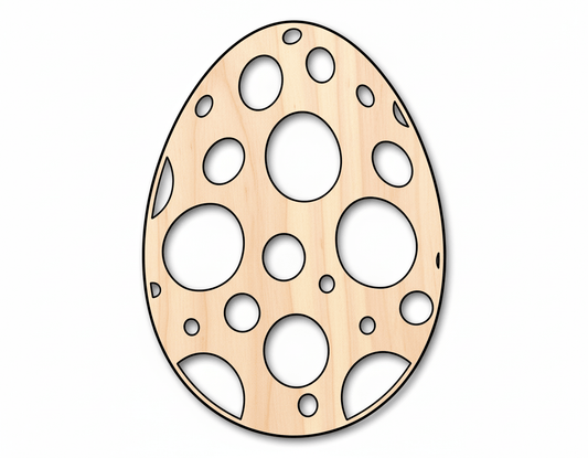 Wood Egg – Natural Wood Egg Shape | Baltic Birch Plywood Craft Blank Door Hanger Wooden Cutout Cut Outs - Unfinished - NameSigns.com