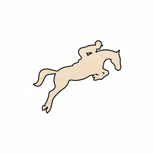 Wood Equestrian Shape – Baltic Birch Plywood Craft Blanks 46" Blank Door Hanger Wooden Cutout Cut Outs - Unfinished - NameSigns.com