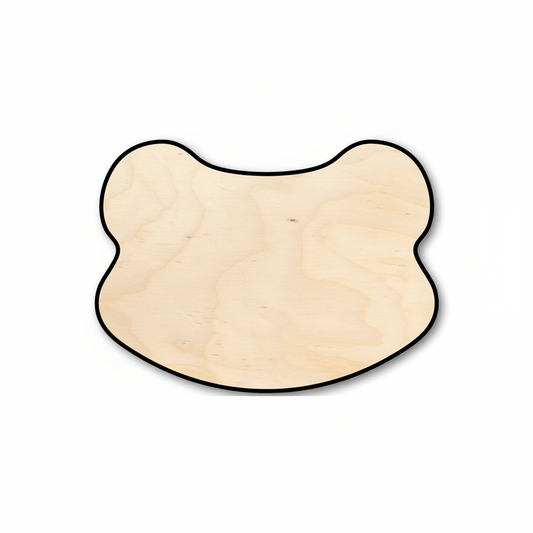 Wood Frog Head – Natural Wood Cutouts for DIY Animal Crafts Up to 46" Blank Door Hanger Wooden Cutout Cut Outs - Unfinished - NameSigns.com