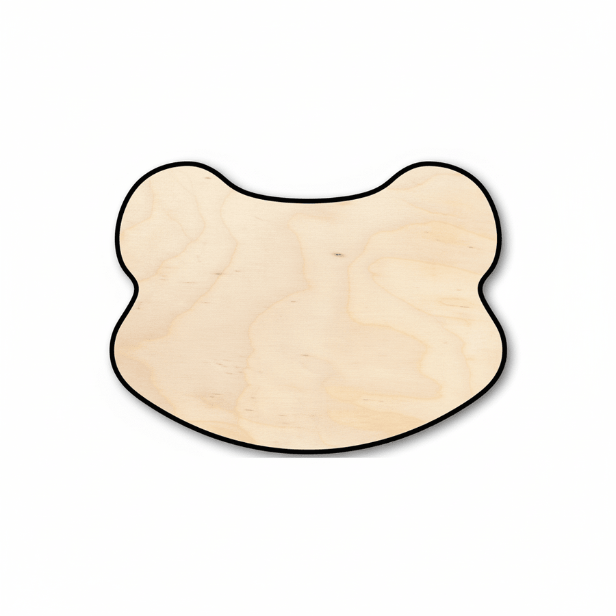 Wood Frog Head – Natural Wood Cutouts for DIY Animal Crafts Up to 46" Blank Door Hanger Wooden Cutout Cut Outs - Unfinished - NameSigns.com