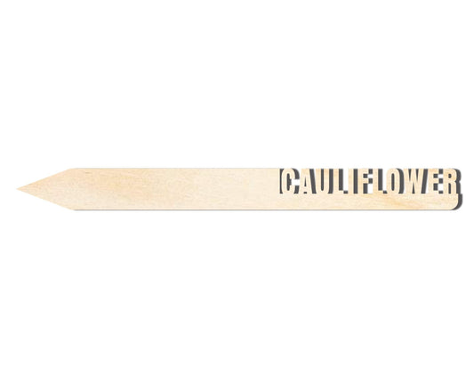 Wood Garden Stake - Unfinished Cauliflower Cutout | Baltic Birch DIY Craft Supplies - NameSigns.com