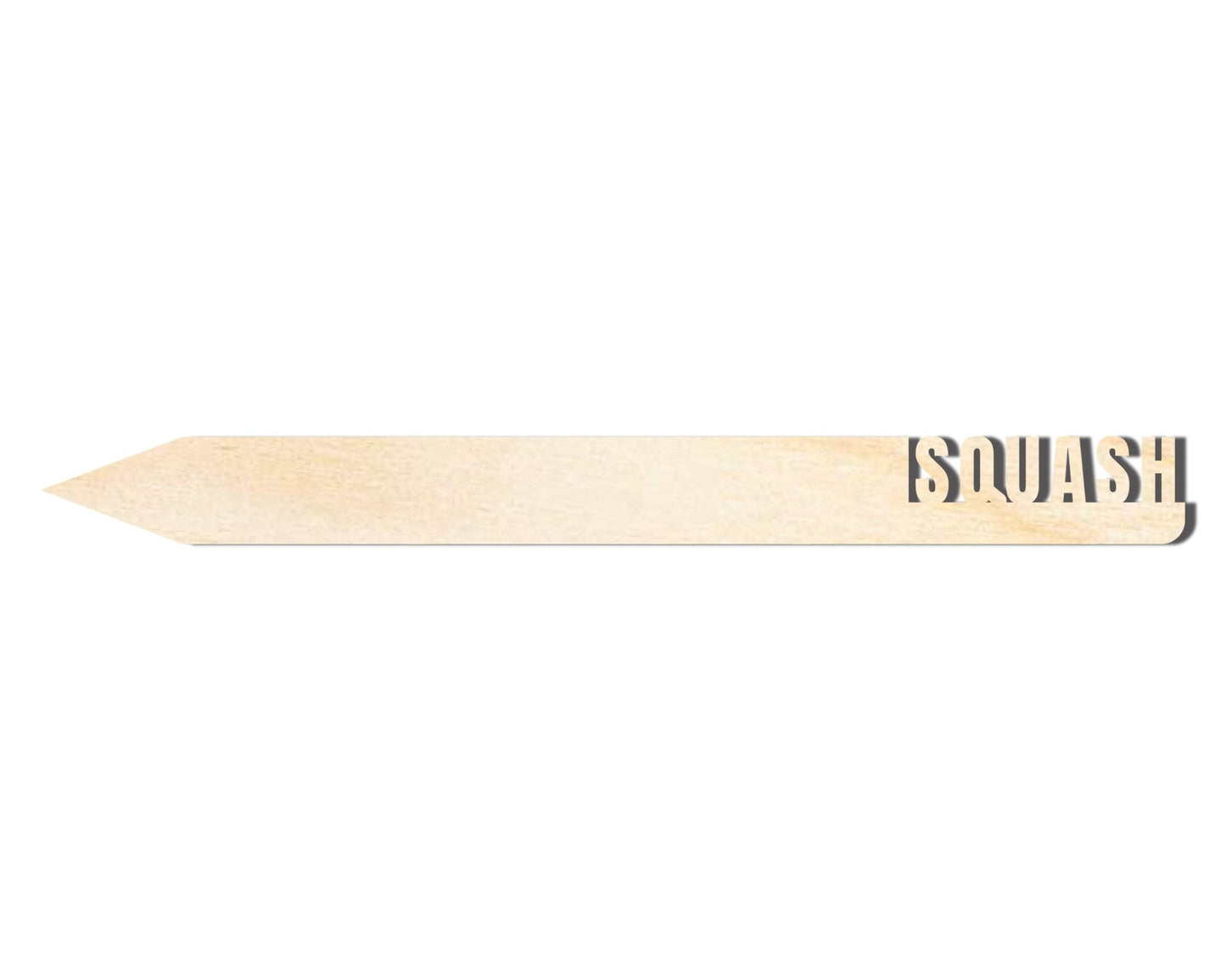 Wood Garden Stake – Unfinished Squash Cutout | 24 Inch Baltic Birch Craft - NameSigns.com
