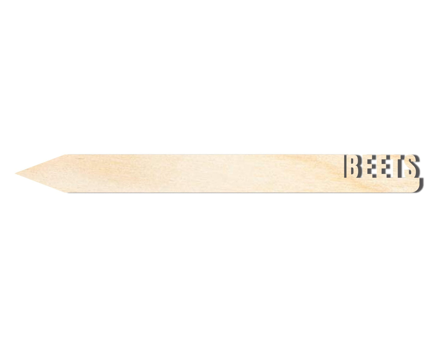 Wood Garden Stake - Unfinished Wooden Beet Cutout | Baltic Birch DIY Craft Supplies - NameSigns.com