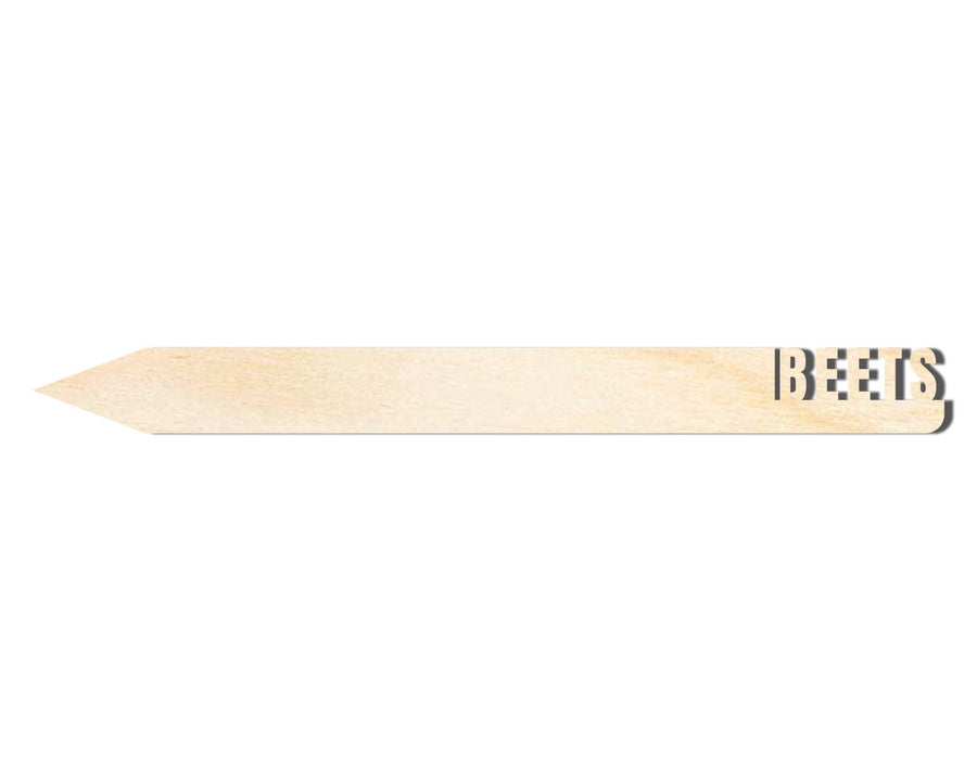 Wood Garden Stake - Unfinished Wooden Beet Cutout | Baltic Birch DIY Craft Supplies - NameSigns.com
