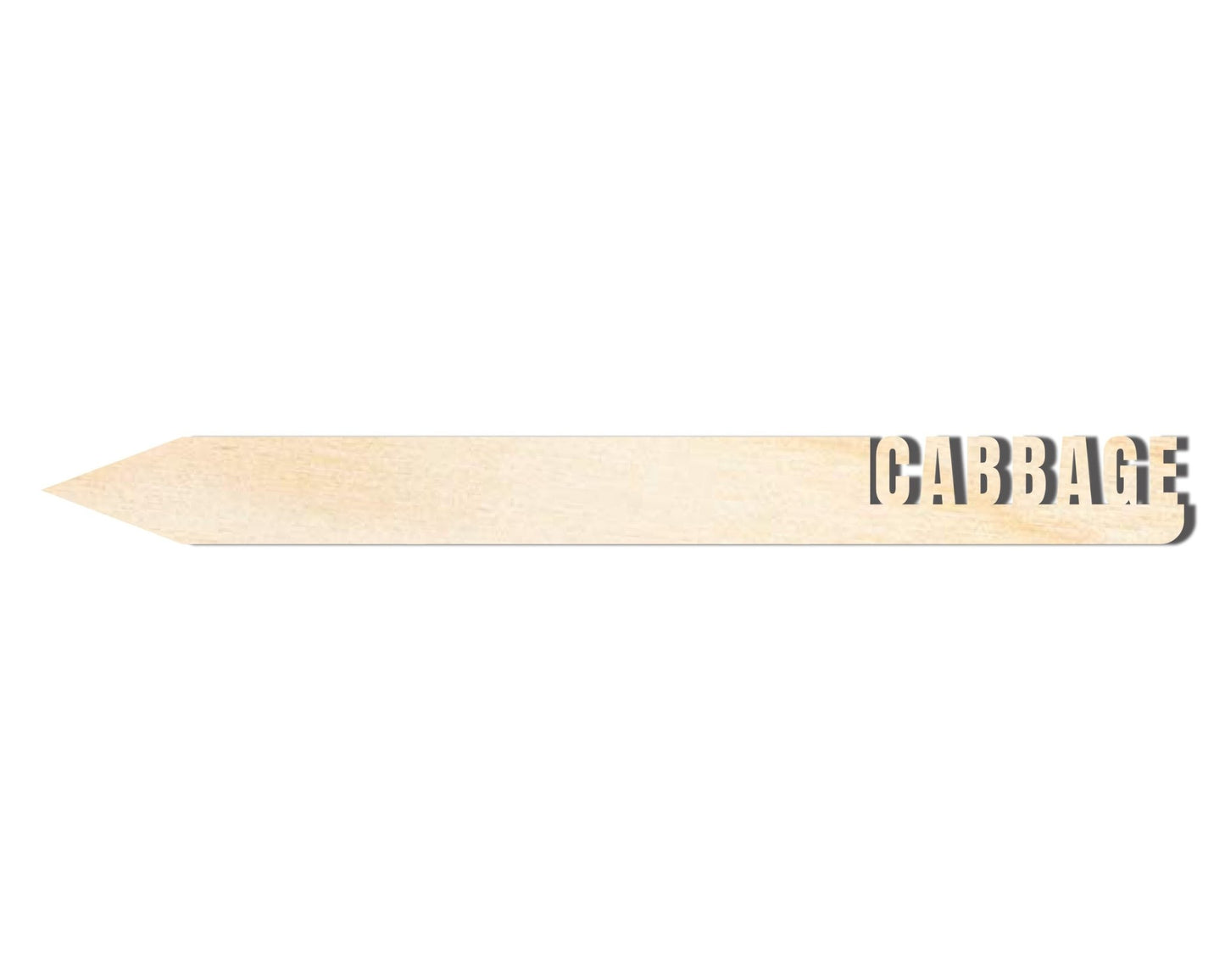 Wood Garden Stake – Wooden Cabbage Cutout for DIY Crafts | Baltic Birch Art - NameSigns.com