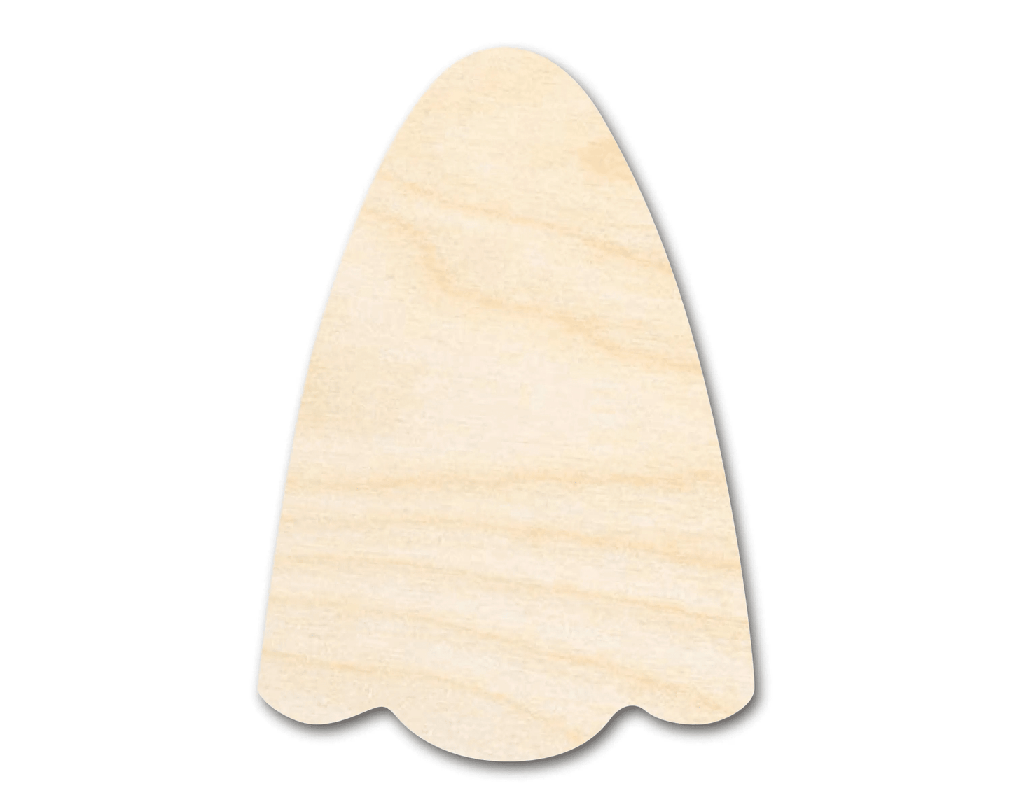 Wood Ghost – Large Laser Cut Wood Craft Shapes for DIY Projects Blank Door Hanger Wooden Cutout Cut Outs - Unfinished - NameSigns.com
