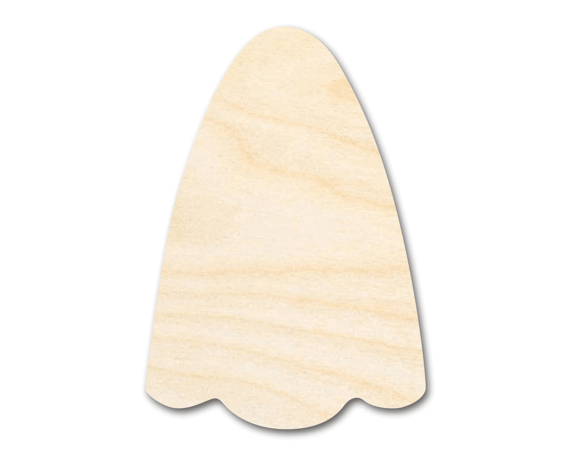 Wood Ghost – Large Laser Cut Wood Craft Shapes for DIY Projects Blank Door Hanger Wooden Cutout Cut Outs - Unfinished - NameSigns.com
