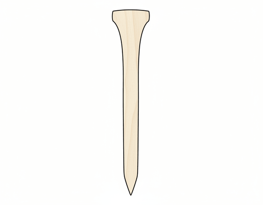 Wood Golf Tee – Custom Wooden Shapes | Baltic Birch Craft Supplies Blank Door Hanger Wooden Cutout Cut Outs - Unfinished - NameSigns.com