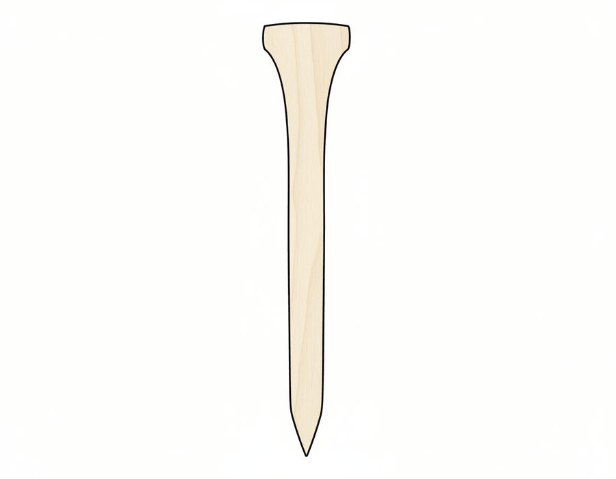 Wood Golf Tee – Custom Wooden Shapes | Baltic Birch Craft Supplies Blank Door Hanger Wooden Cutout Cut Outs - Unfinished - NameSigns.com