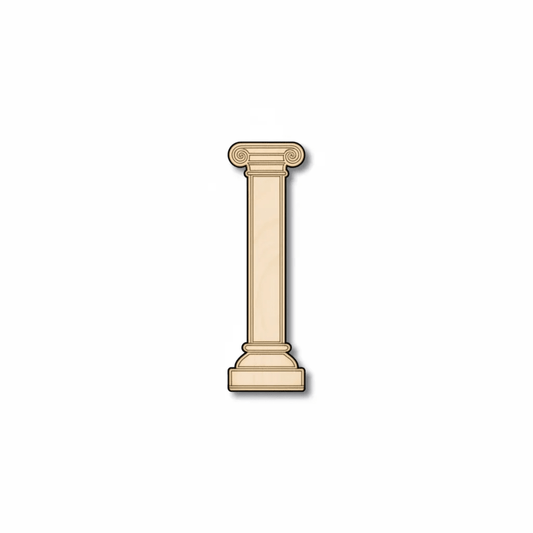 Wood Greek Classic Column Shape - Craft - up to 46" DIY - NameSigns.com