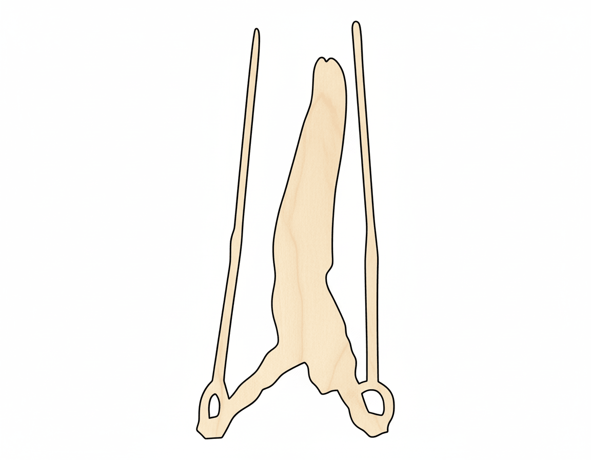 Wood Gymnastics Rings - Baltic Birch Plywood Wooden Gym Rings Custom Cutout Blank Door Hanger Wooden Cutout Cut Outs - Unfinished - NameSigns.com