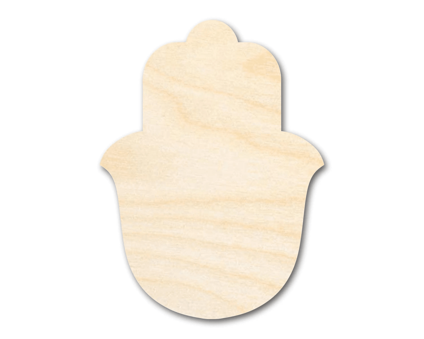 Wood Hamsa – Laser Cut Wood Craft Cutout for DIY Shapes Blank Door Hanger Wooden Cutout Cut Outs - Unfinished - NameSigns.com