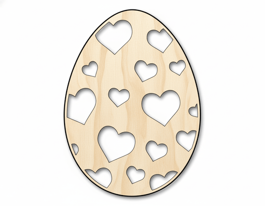 Wood Heart - Baltic Birch Plywood Craft Shape | DIY Easter Project Supplies Blank Door Hanger Wooden Cutout Cut Outs - Unfinished - NameSigns.com