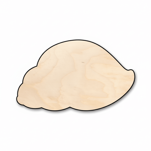Wood Hermit Crab | Baltic Birch Plywood DIY Wooden Craft Shapes Up to 46" Blank Door Hanger Wooden Cutout Cut Outs - Unfinished - NameSigns.com