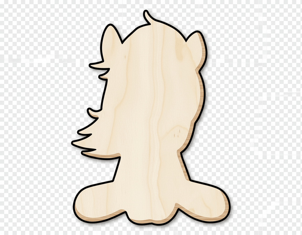 Wood Horse – DIY Wood Shapes | Cartoon Horse Cutout 46" Blank Door Hanger Wooden Cutout Cut Outs - Unfinished - NameSigns.com