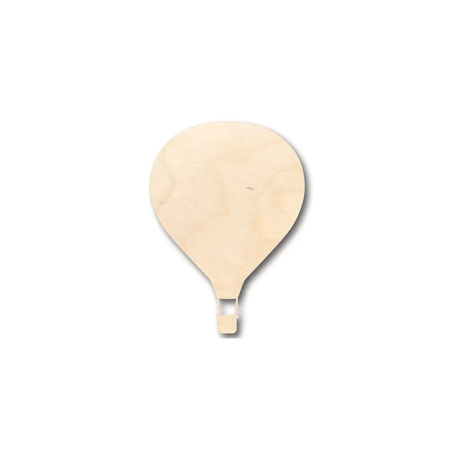 Wood Hot Air Balloon – Baltic Birch Plywood Laser Cut Craft Shape Blank Door Hanger Wooden Cutout Cut Outs - Unfinished - NameSigns.com