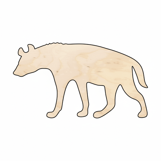 Wood Hyena – Wildlife Craft Cutouts | DIY Wooden Crafts 46" Blank Door Hanger Wooden Cutout Cut Outs - Unfinished - NameSigns.com