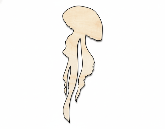 Wood Jellyfish | DIY Wooden Shapes Up to 46" – Baltic Birch Plywood Blank Door Hanger Wooden Cutout Cut Outs - Unfinished - NameSigns.com