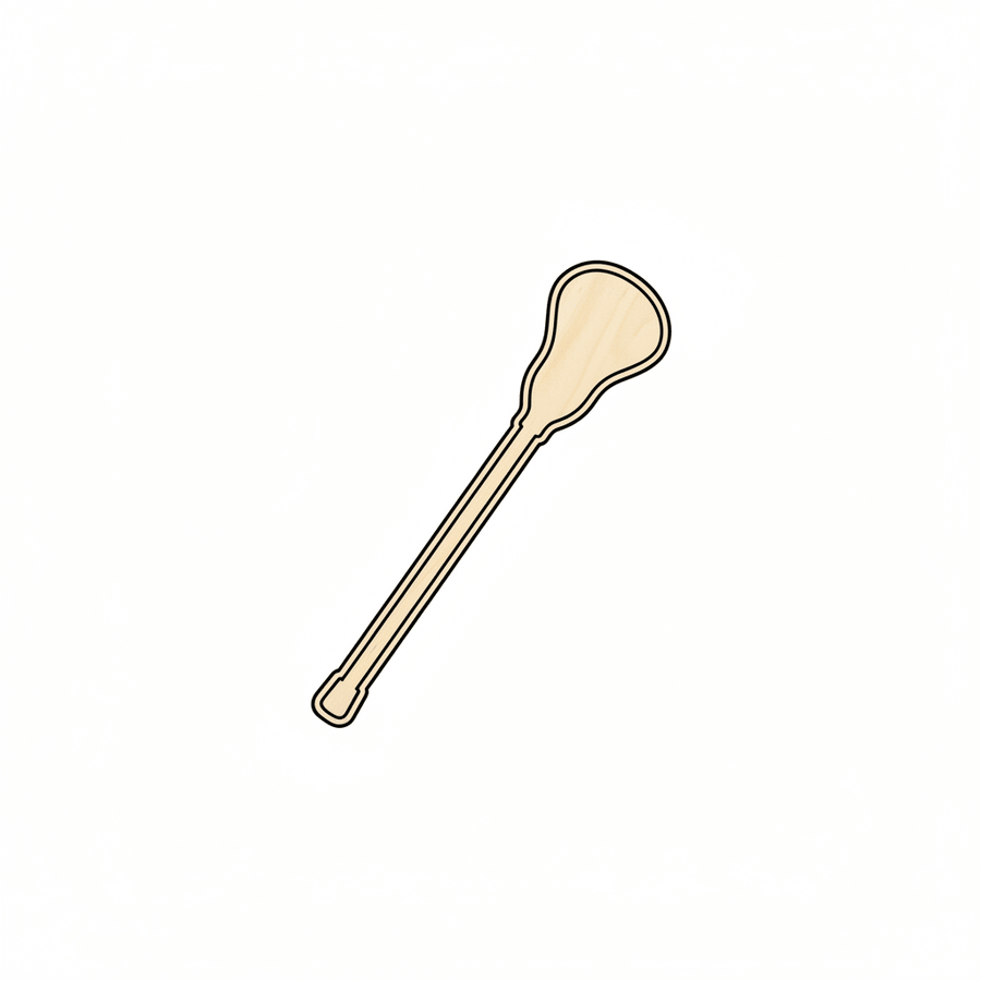 Wood Lacrosse Stick – Custom Baltic Birch Plywood Craft Shapes Blank Door Hanger Wooden Cutout Cut Outs - Unfinished - NameSigns.com