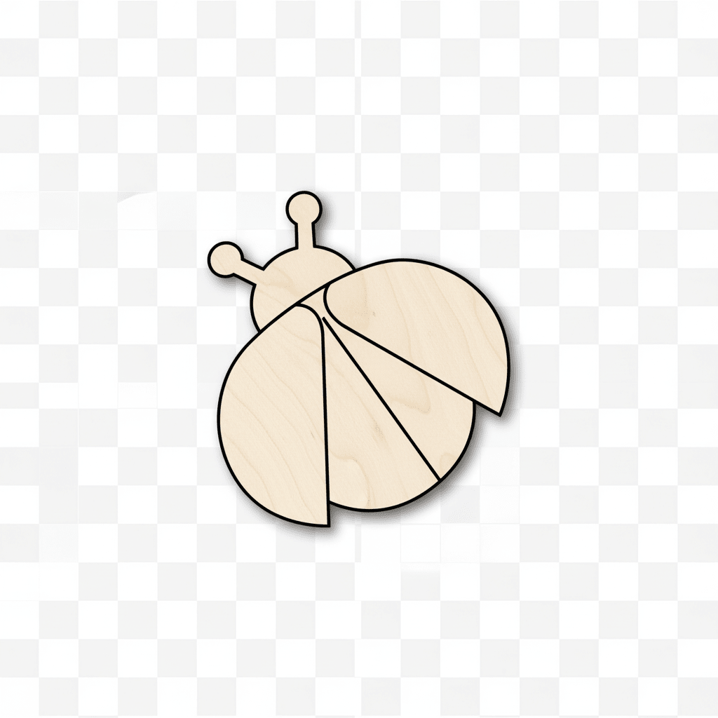 Wood Ladybug – Paintable Wooden Shapes for DIY Craft Projects Blank Door Hanger Wooden Cutout Cut Outs - Unfinished - NameSigns.com