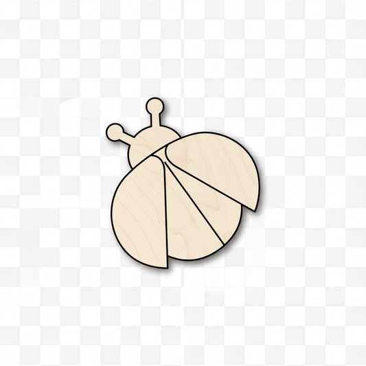 Wood Ladybug – Paintable Wooden Shapes for DIY Craft Projects Blank Door Hanger Wooden Cutout Cut Outs - Unfinished - NameSigns.com