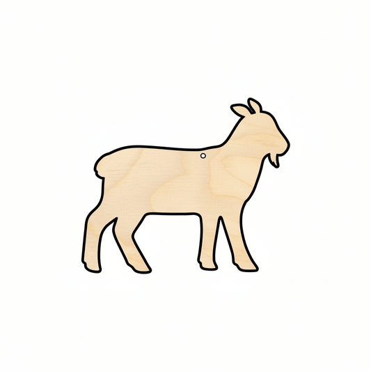 Wood Lamb - 46" Sheep Wood Shape | DIY Farm Animal Craft Project Blank Door Hanger Wooden Cutout Cut Outs - Unfinished - NameSigns.com