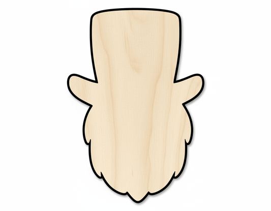 Wood Leprechaun - DIY Wooden Shape Craft Cutout for St Patrick Decoration Blank Door Hanger Wooden Cutout Cut Outs - Unfinished - NameSigns.com