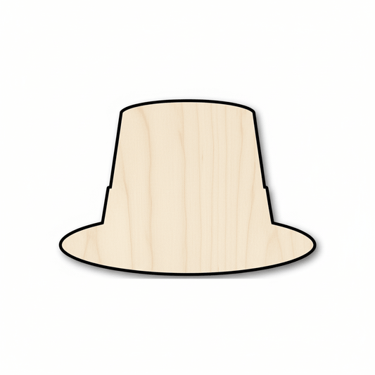 Wood Leprechaun Hat - St Patricks Craft Shapes | Baltic Birch Plywood Blank Door Hanger Wooden Cutout Cut Outs - Unfinished - NameSigns.com